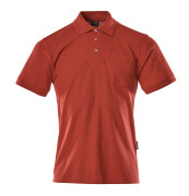 00783-260-02 Polo con tasca sul petto - rosso