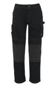 05079-010-09 Pantaloni con tasche porta-ginocchiere - nero
