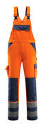 07169-860-141 Salopette con tasche porta-ginocchiere - arancio hi-vis/blu navy