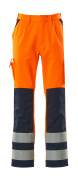 07179-860-141 Pantaloni con tasche porta-ginocchiere - arancio hi-vis/blu navy