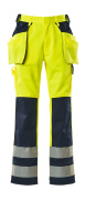 09131-470-171 Pantaloni con tasche esterne - giallo hi-vis/blu navy