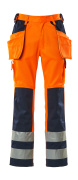 09131-860-141 Pantaloni con tasche esterne - arancio hi-vis/blu navy