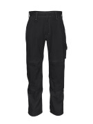 12355-630-09 Pantaloni con tasche porta-ginocchiere - nero
