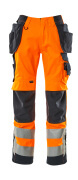15531-860-14010 Pantaloni con tasche esterne - arancio hi-vis/blu navy scuro