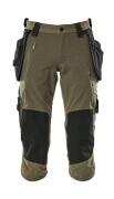 17049-311-09 ¾  Pantaloni con tasche esterne - nero