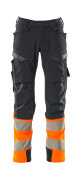 19179-511-01014 Pantaloni con tasche porta-ginocchiere - blu navy scuro/arancio hi-vis