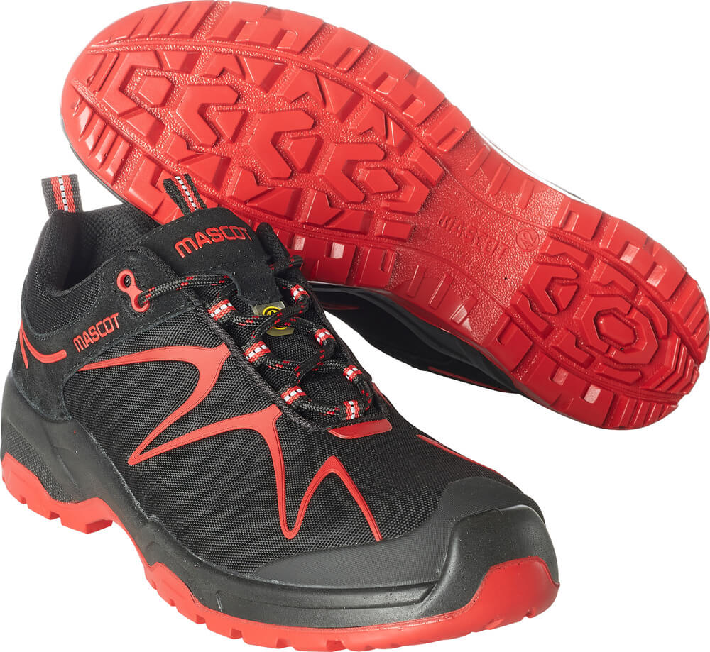 F0121-770-0902 Scarpe antinfortunistiche - nero/rosso