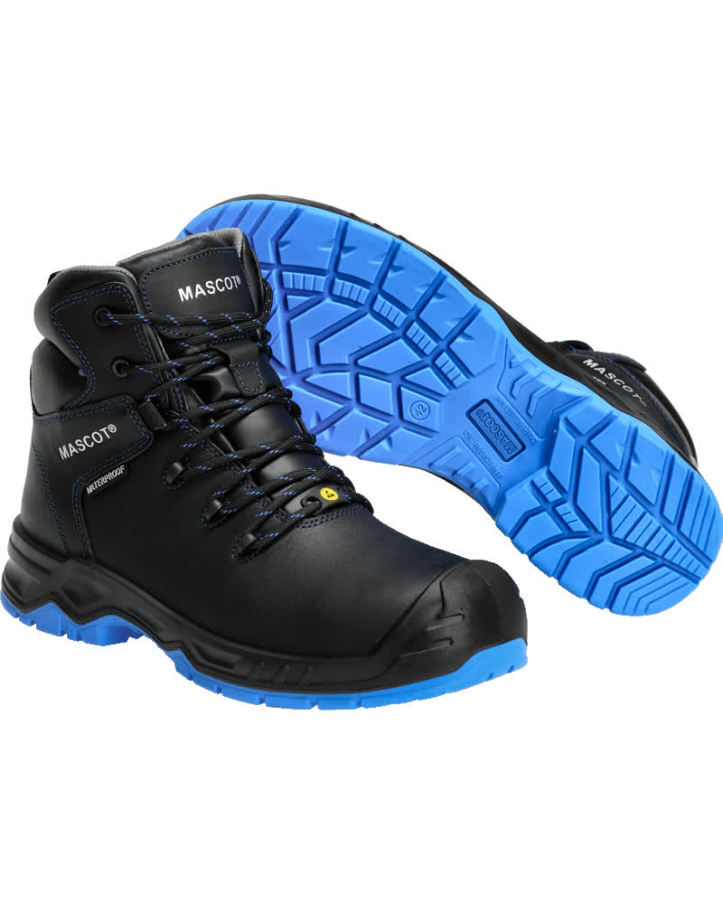F0141-902-0901 Stivali antinfortunistiche - nero/blu royal